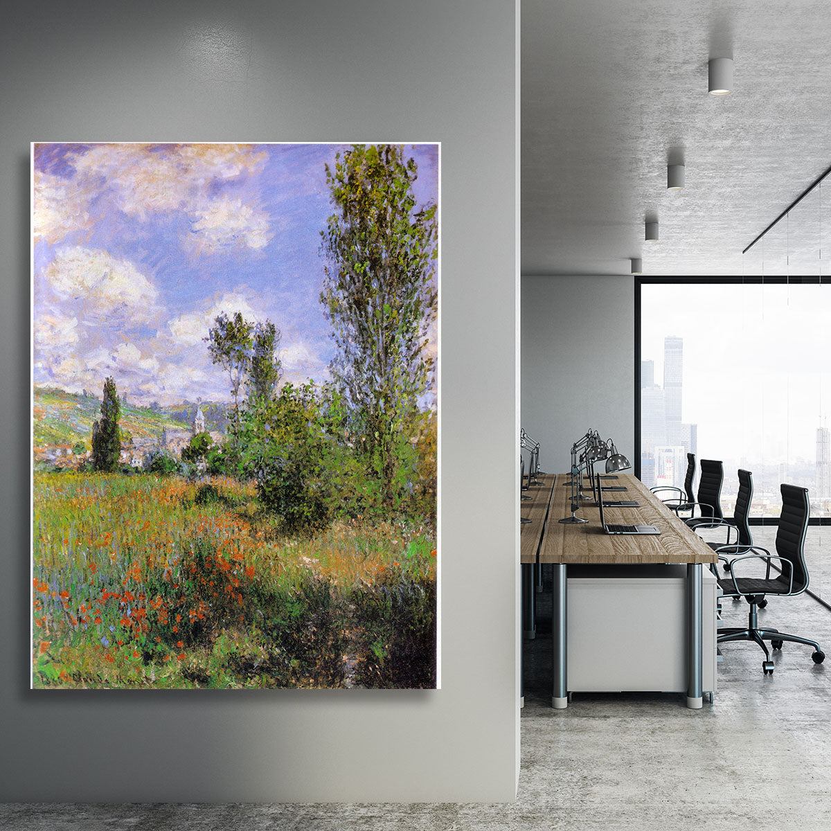 Sentier ile Saint Martin 1880 by Monet Canvas Print or Poster - Canvas Art Rocks - 3