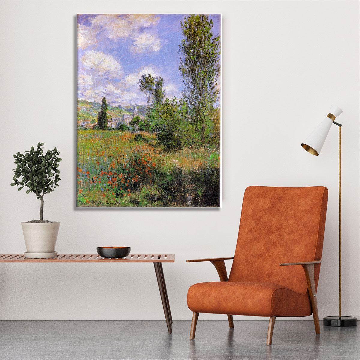 Sentier ile Saint Martin 1880 by Monet Canvas Print or Poster - Canvas Art Rocks - 6