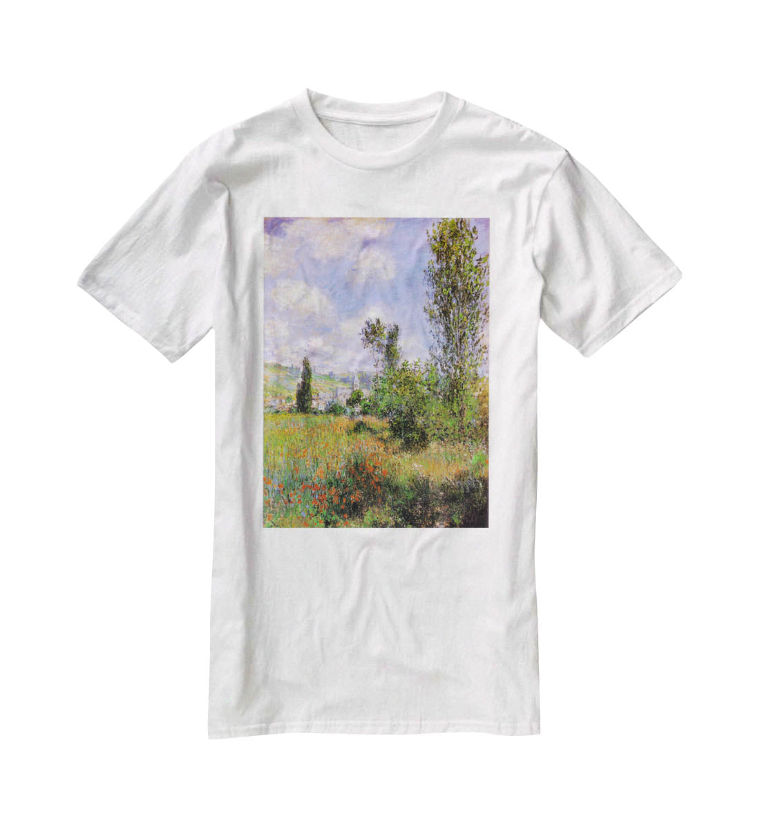 Sentier ile Saint Martin 1880 by Monet T-Shirt - Canvas Art Rocks - 5