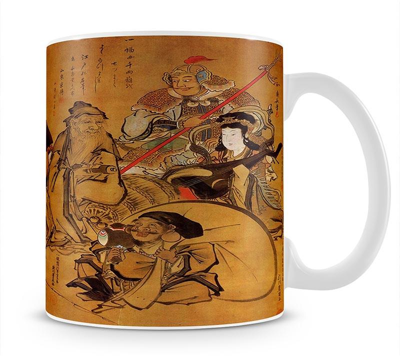 Seven gods of fortune by Hokusai Mug - Canvas Art Rocks - 1
