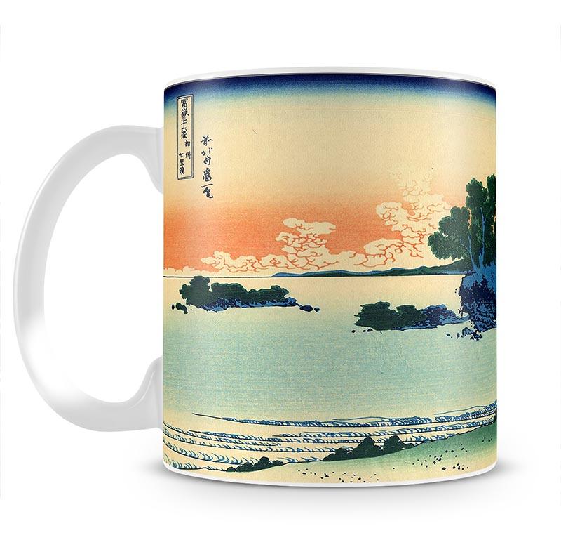 Shichiri beach in Sagami province by Hokusai Mug - Canvas Art Rocks - 2