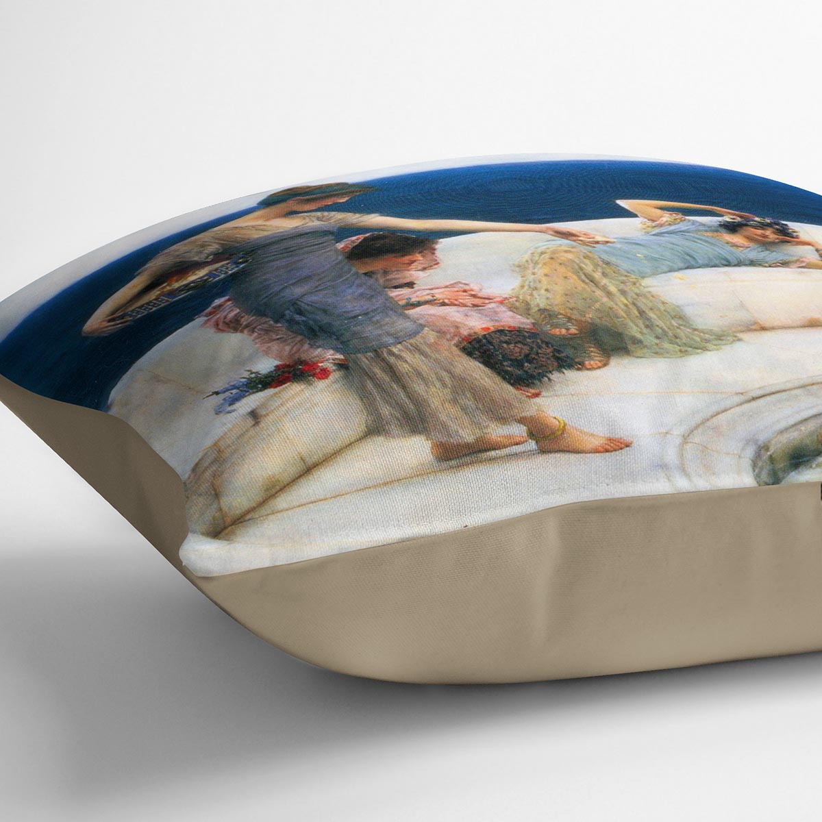 Silver Favorites by Alma Tadema Cushion - Canvas Art Rocks - 2