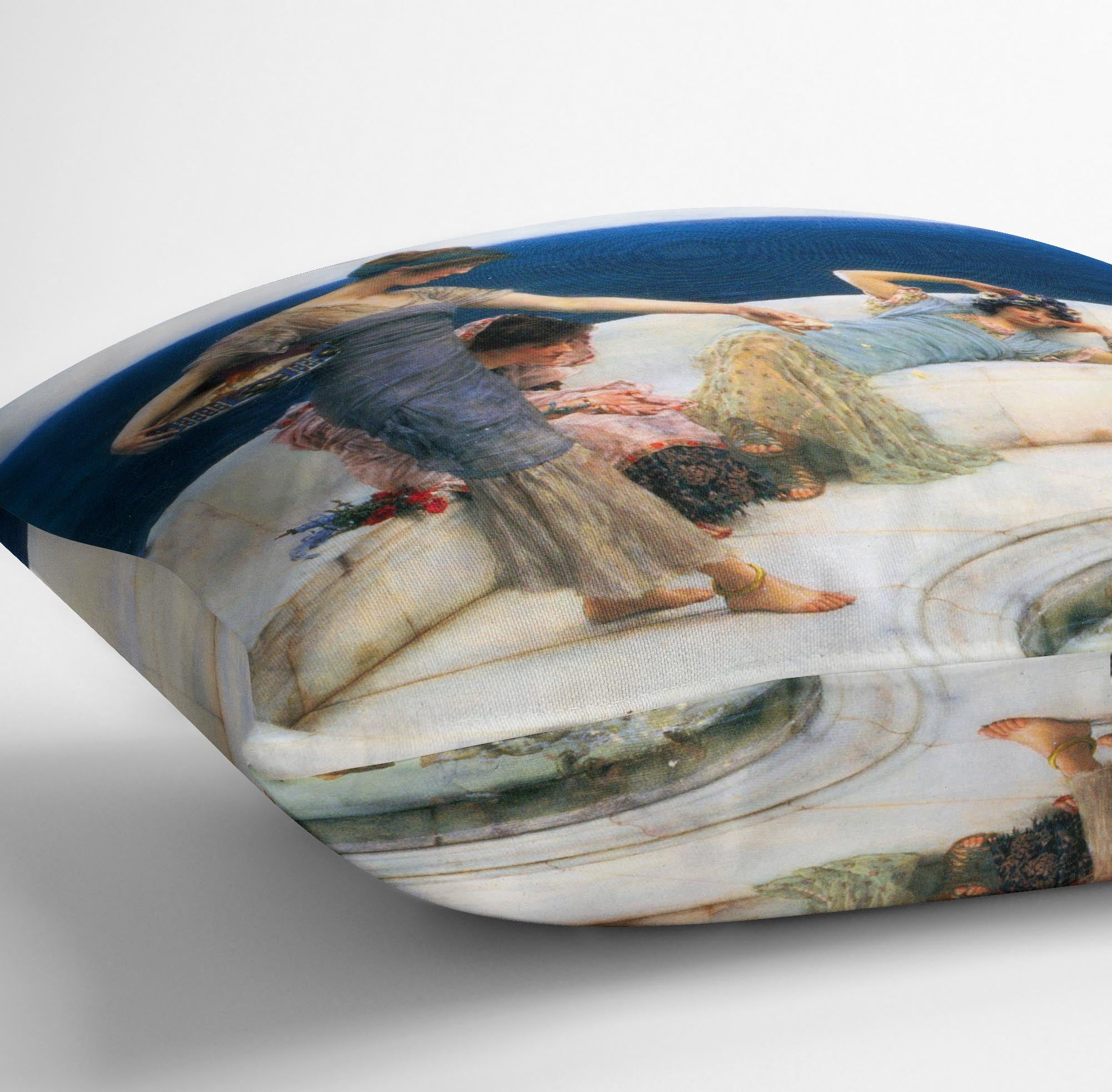 Silver Favorites by Alma Tadema Cushion - Canvas Art Rocks - 3