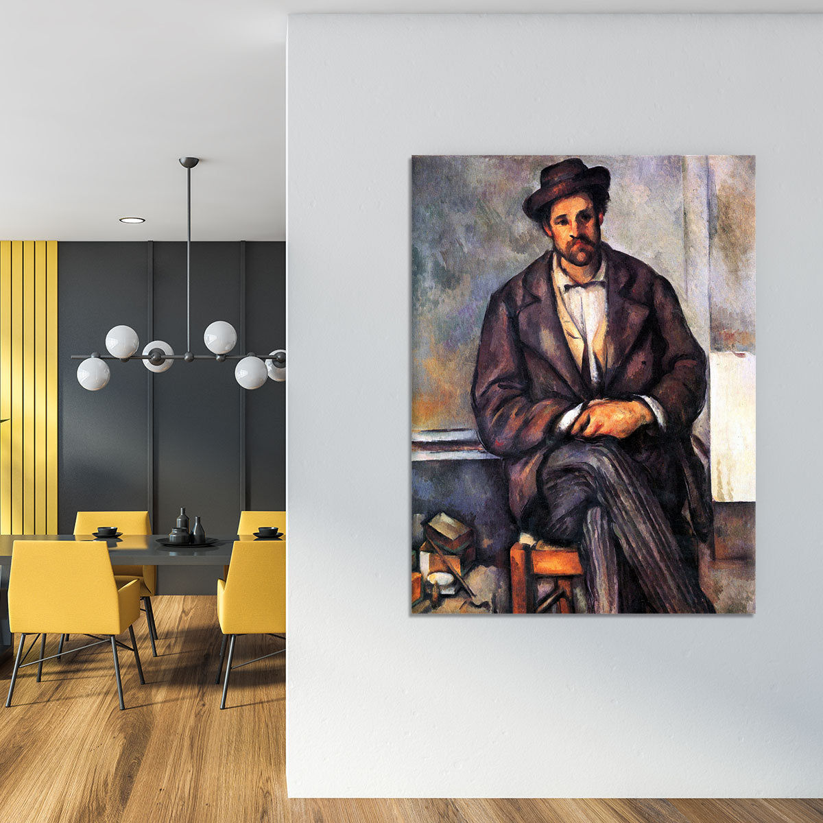 Sitting Farmer by Cezanne Canvas Print or Poster - Canvas Art Rocks - 4