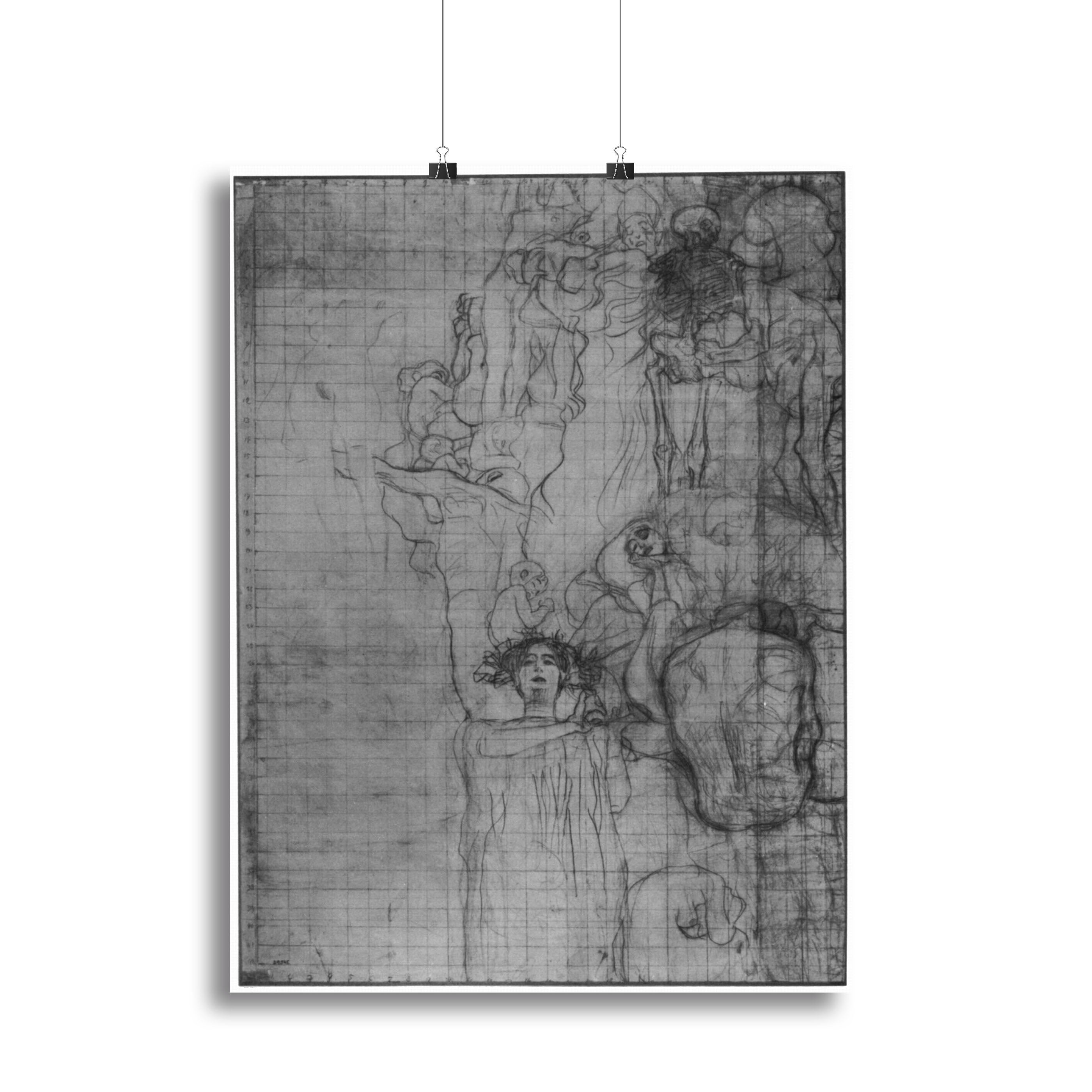 Sketch of Medicine by Klimt Canvas Print or Poster - Canvas Art Rocks - 2