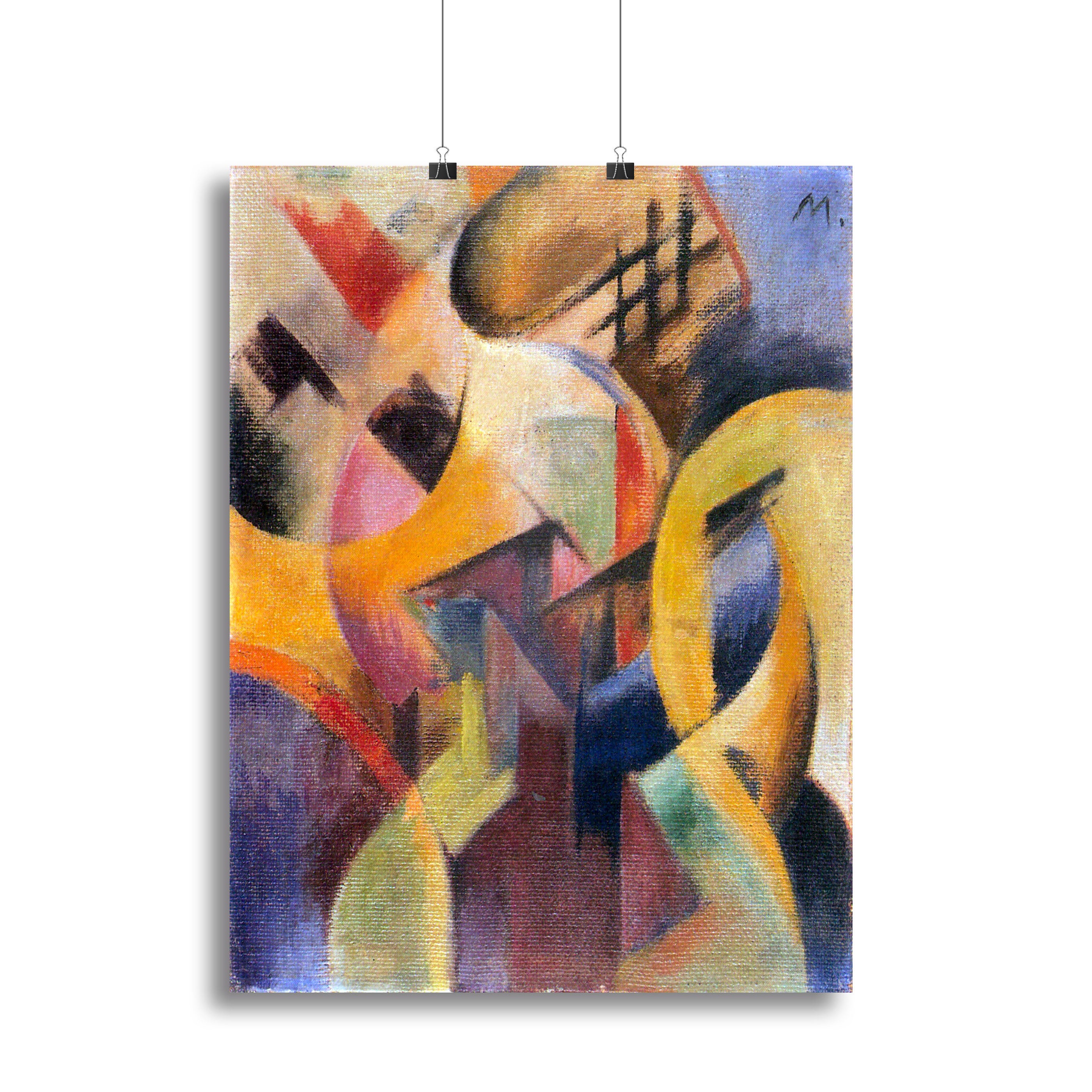 Small composition I by Franz Marc Canvas Print or Poster - Canvas Art Rocks - 2