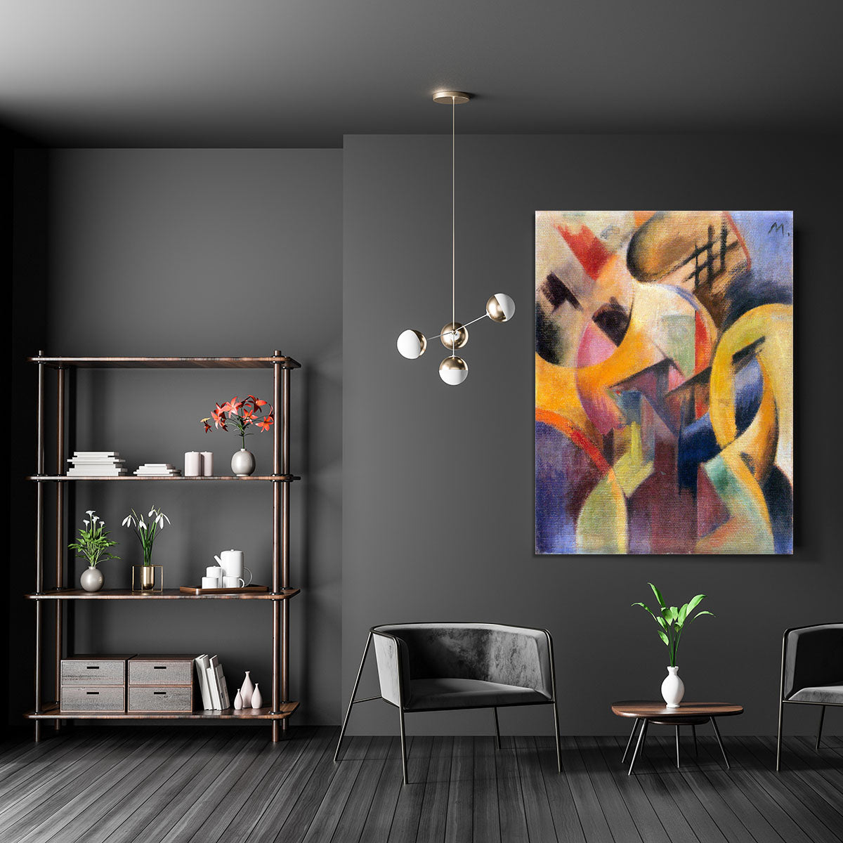 Small composition I by Franz Marc Canvas Print or Poster - Canvas Art Rocks - 5