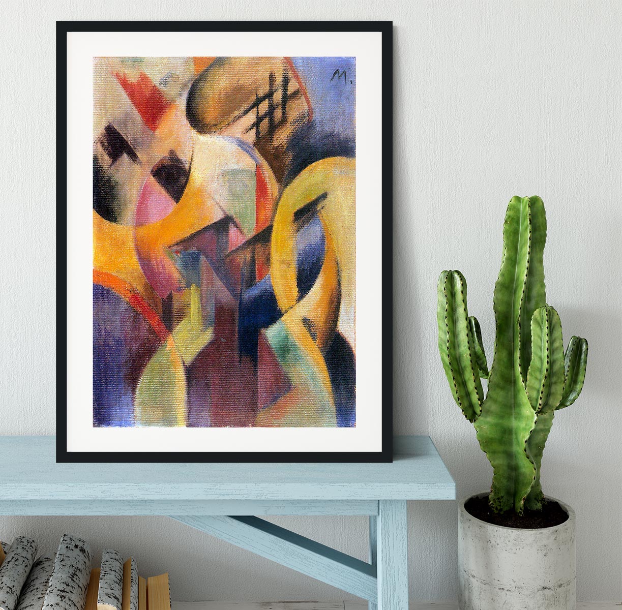Small composition I by Franz Marc Framed Print - Canvas Art Rocks - 1