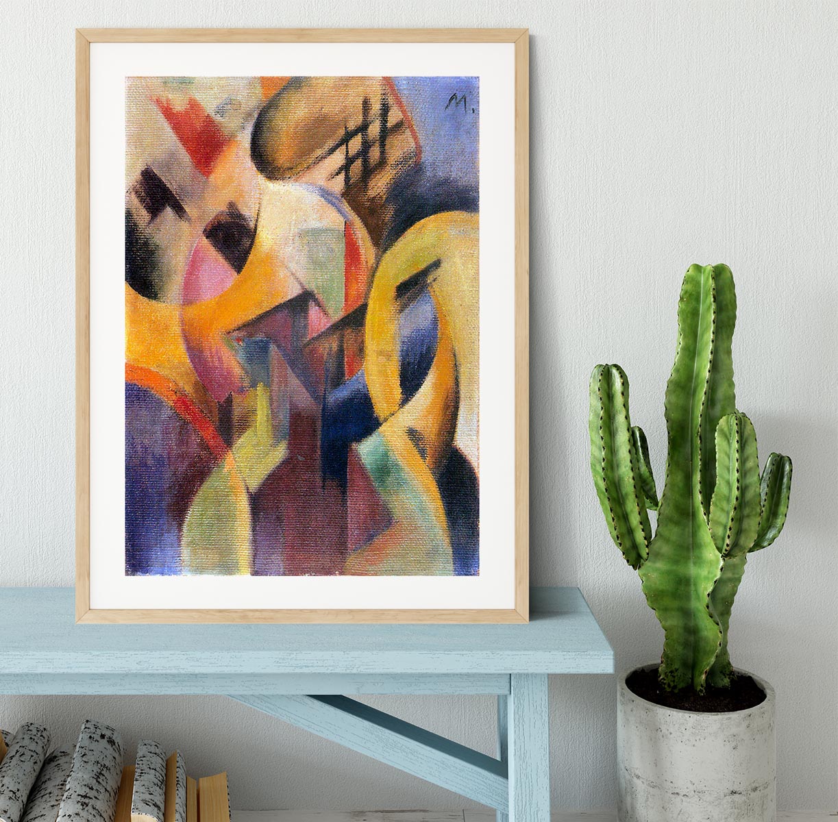 Small composition I by Franz Marc Framed Print - Canvas Art Rocks - 3