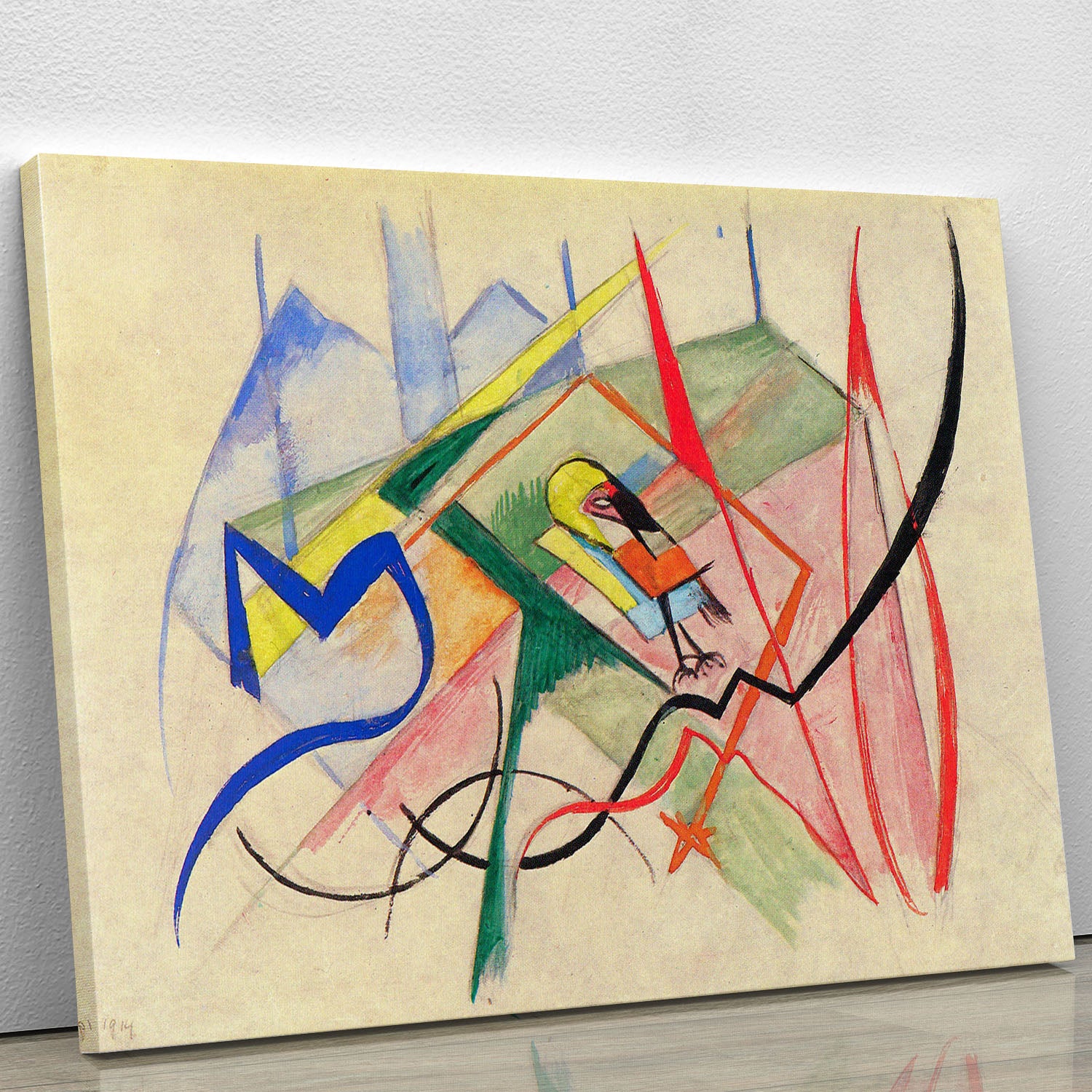 Small mythical creatures by Franz Marc Canvas Print or Poster - Canvas Art Rocks - 1