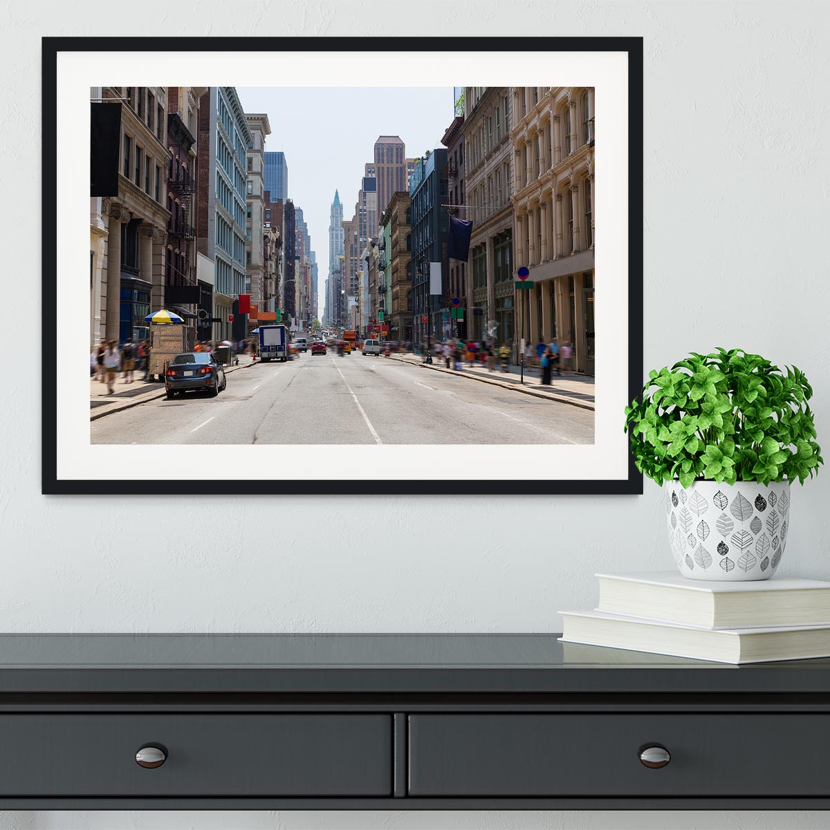 Soho buildings facade Framed Print - Canvas Art Rocks - 1