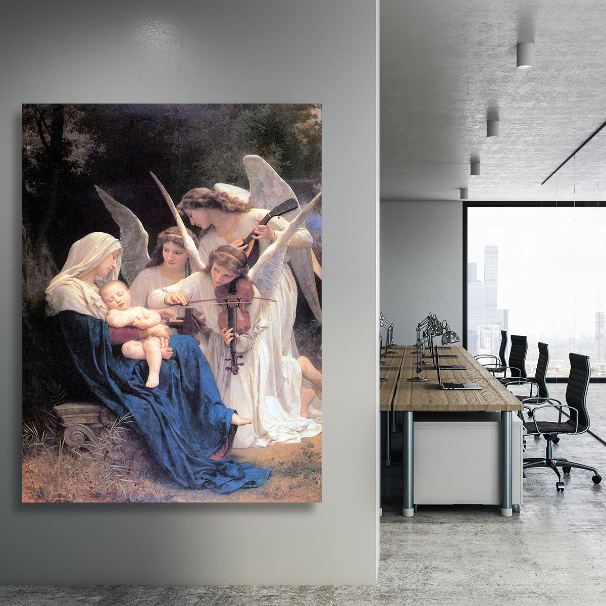 Song of the Angels By Bouguereau Canvas Print or Poster - Canvas Art Rocks - 3