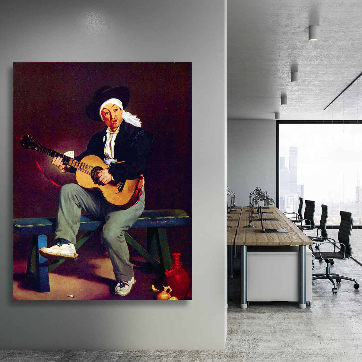 Spanish singer by Manet Canvas Print or Poster - Canvas Art Rocks - 3