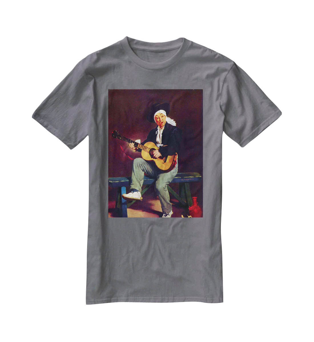 Spanish singer by Manet T-Shirt - Canvas Art Rocks - 3