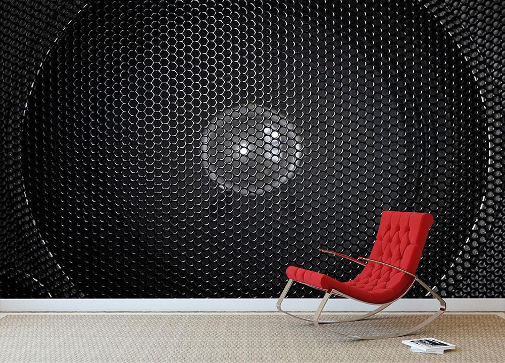 Speaker grill Wall Mural Wallpaper - Canvas Art Rocks - 2