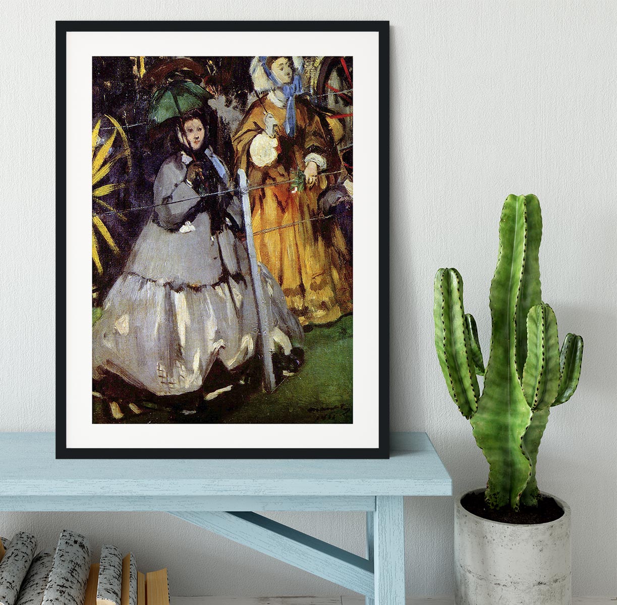 Spectators at the races by Manet Framed Print - Canvas Art Rocks - 1