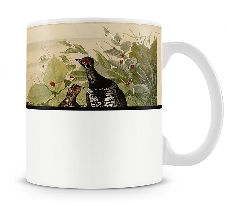 Spotted Grouse by Audubon Mug - Canvas Art Rocks - 1