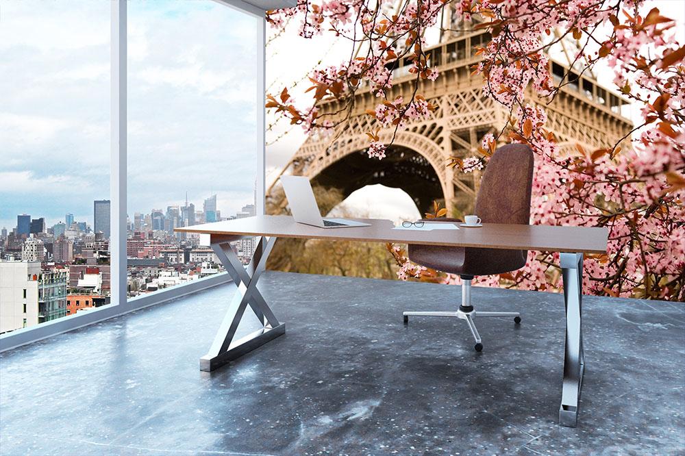 Spring in Paris Wall Mural Wallpaper - Canvas Art Rocks - 3