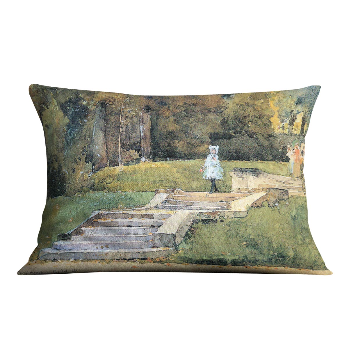 St. Cloud Mn. by Hassam Cushion - Canvas Art Rocks - 4