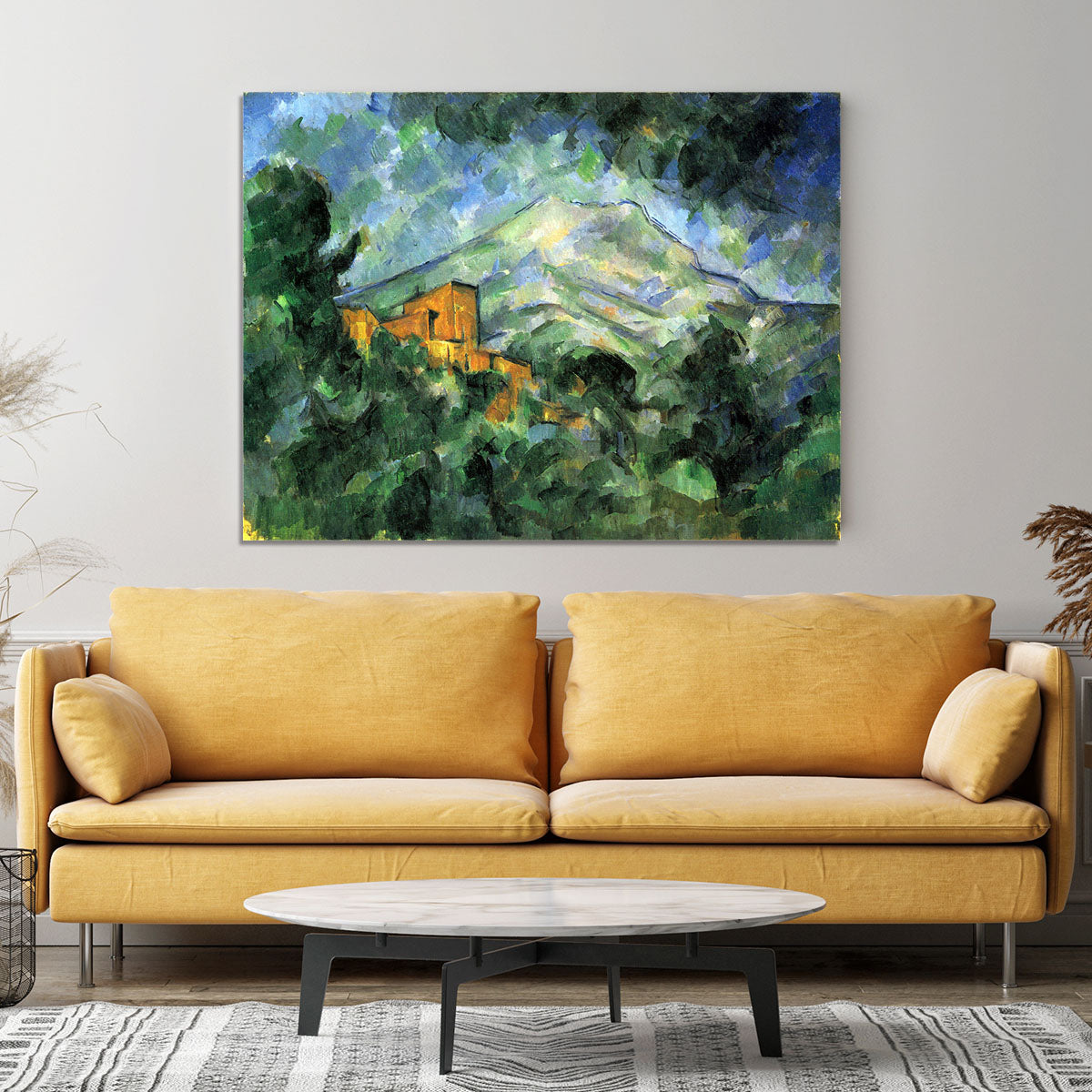 St. Victoire and Chateau Noir by Cezanne Canvas Print or Poster - Canvas Art Rocks - 4