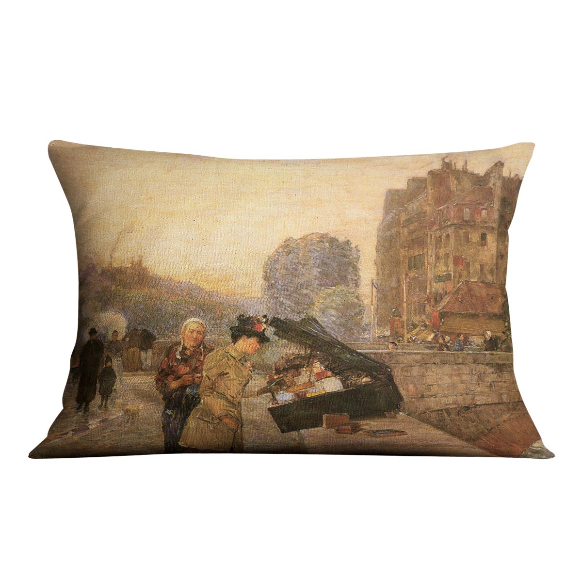 St Michel by Hassam Cushion - Canvas Art Rocks - 4