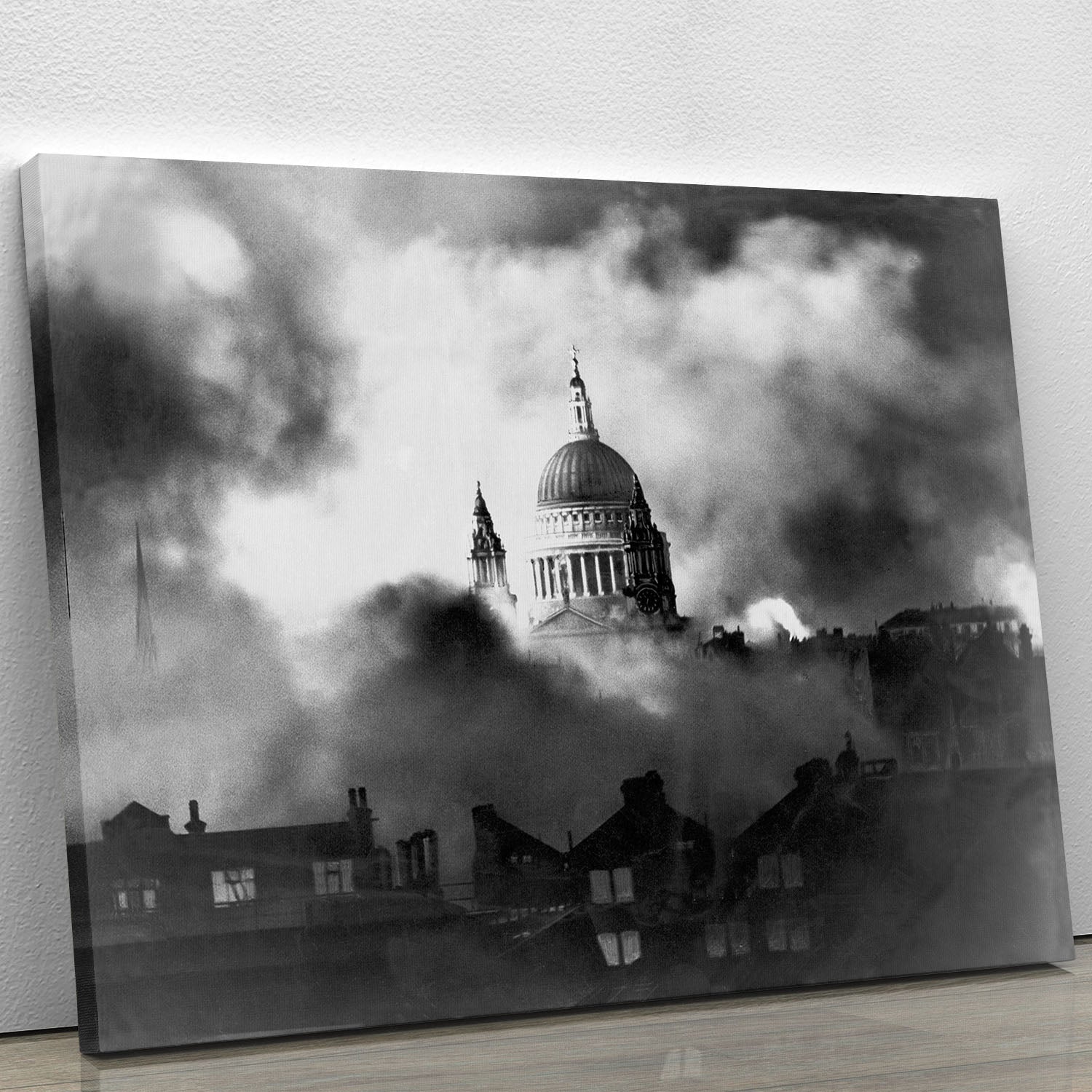 St Pauls Survives Canvas Print or Poster - Canvas Art Rocks - 1