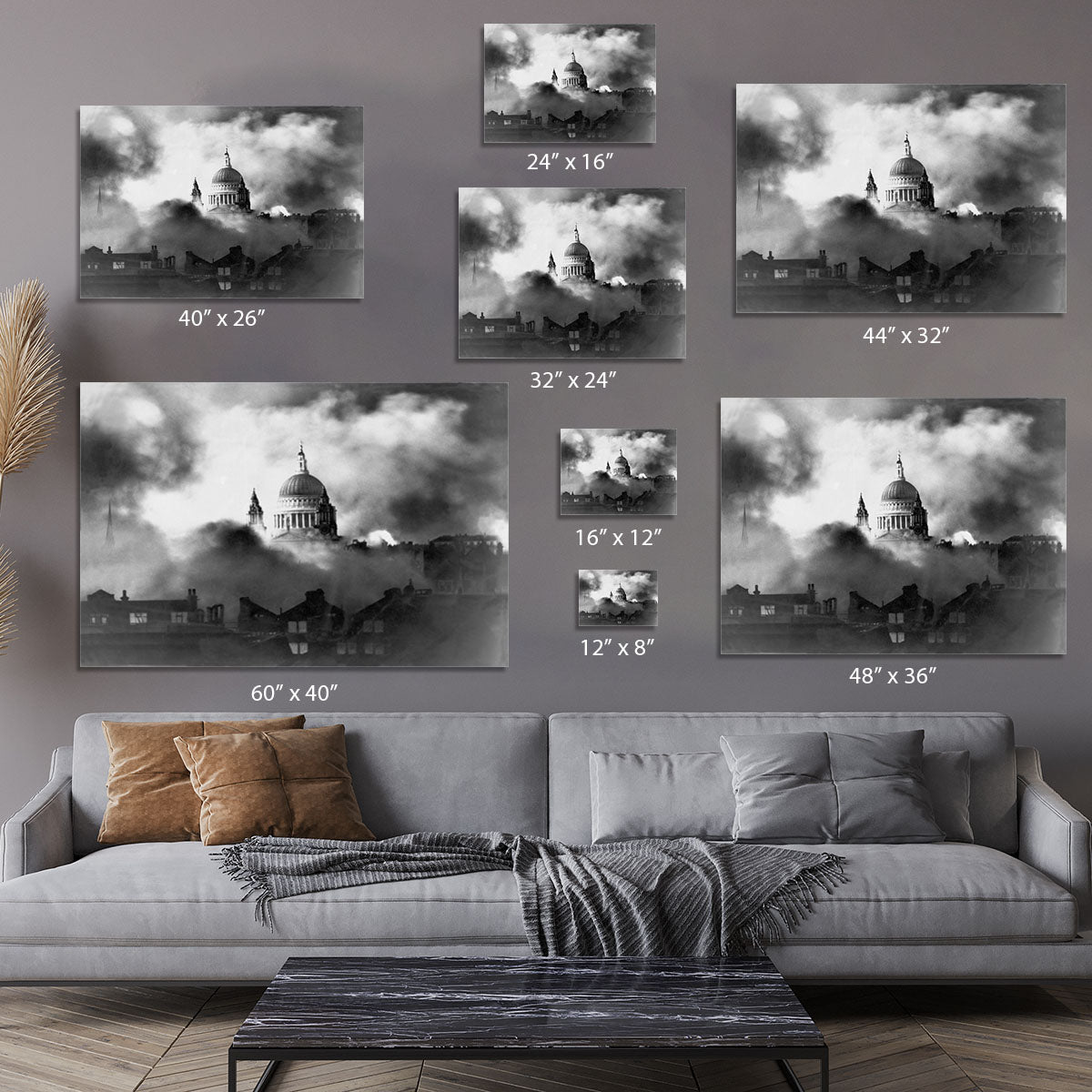 St Pauls Survives Canvas Print or Poster - Canvas Art Rocks - 7