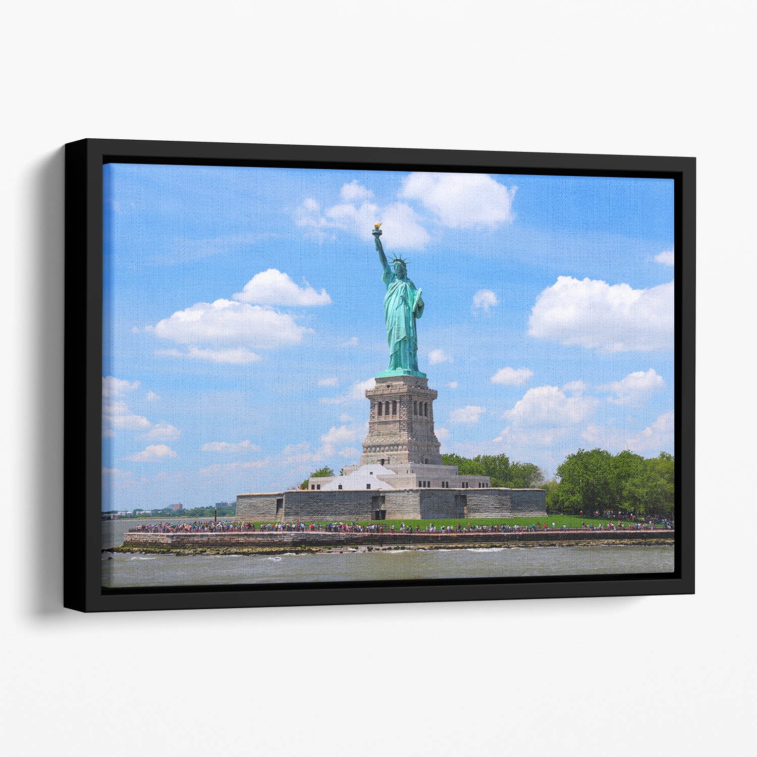 Statue of Liberty Floating Framed Canvas