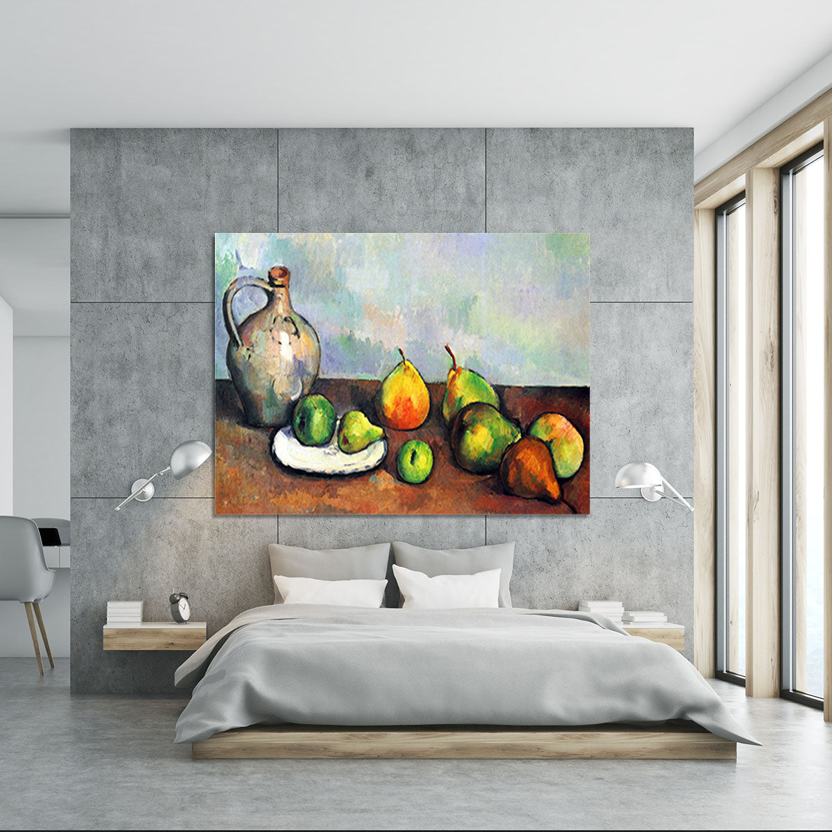 Still Life Jar and Fruit by Cezanne Canvas Print or Poster - Canvas Art Rocks - 5