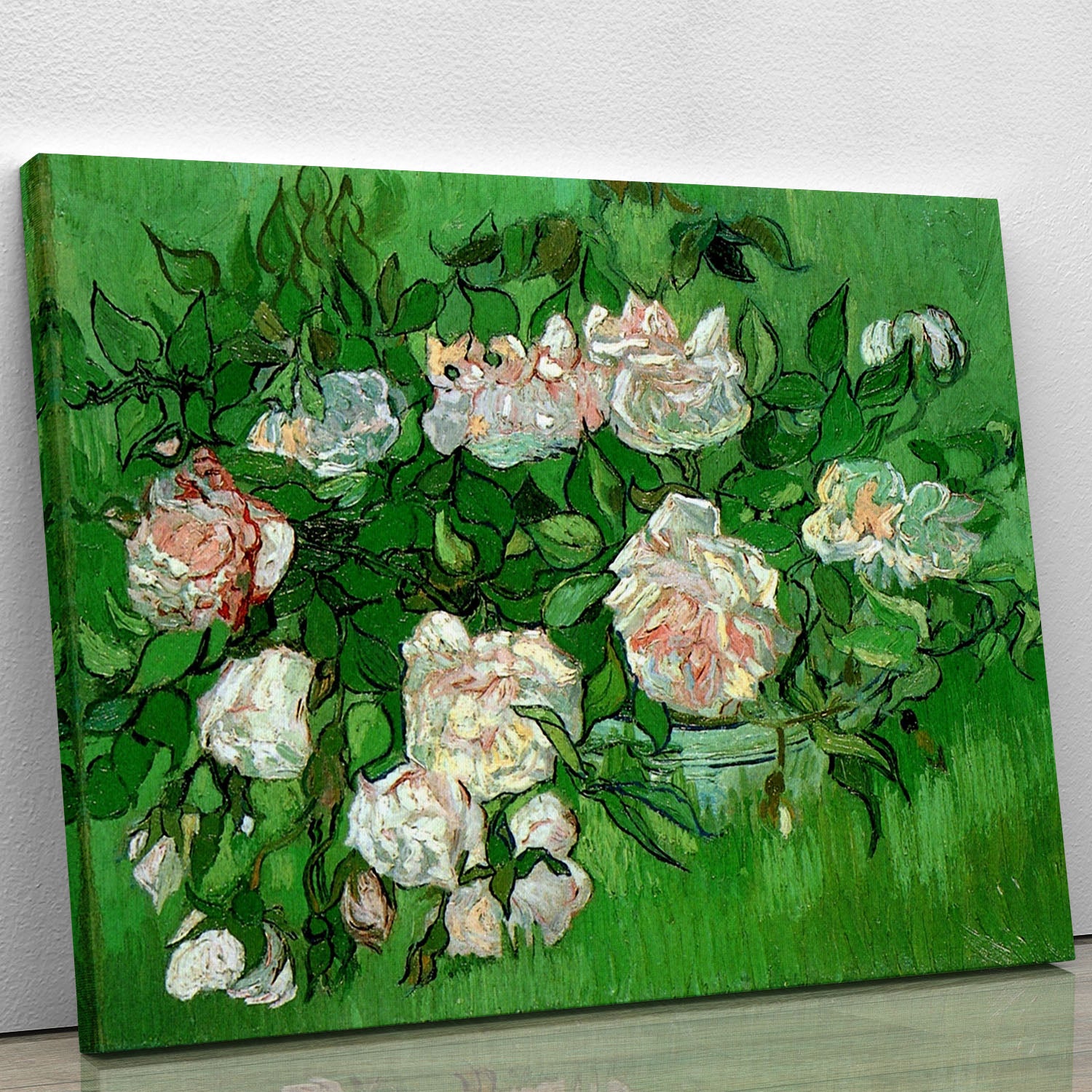 Still Life Pink Roses by Van Gogh Canvas Print or Poster - Canvas Art Rocks - 1