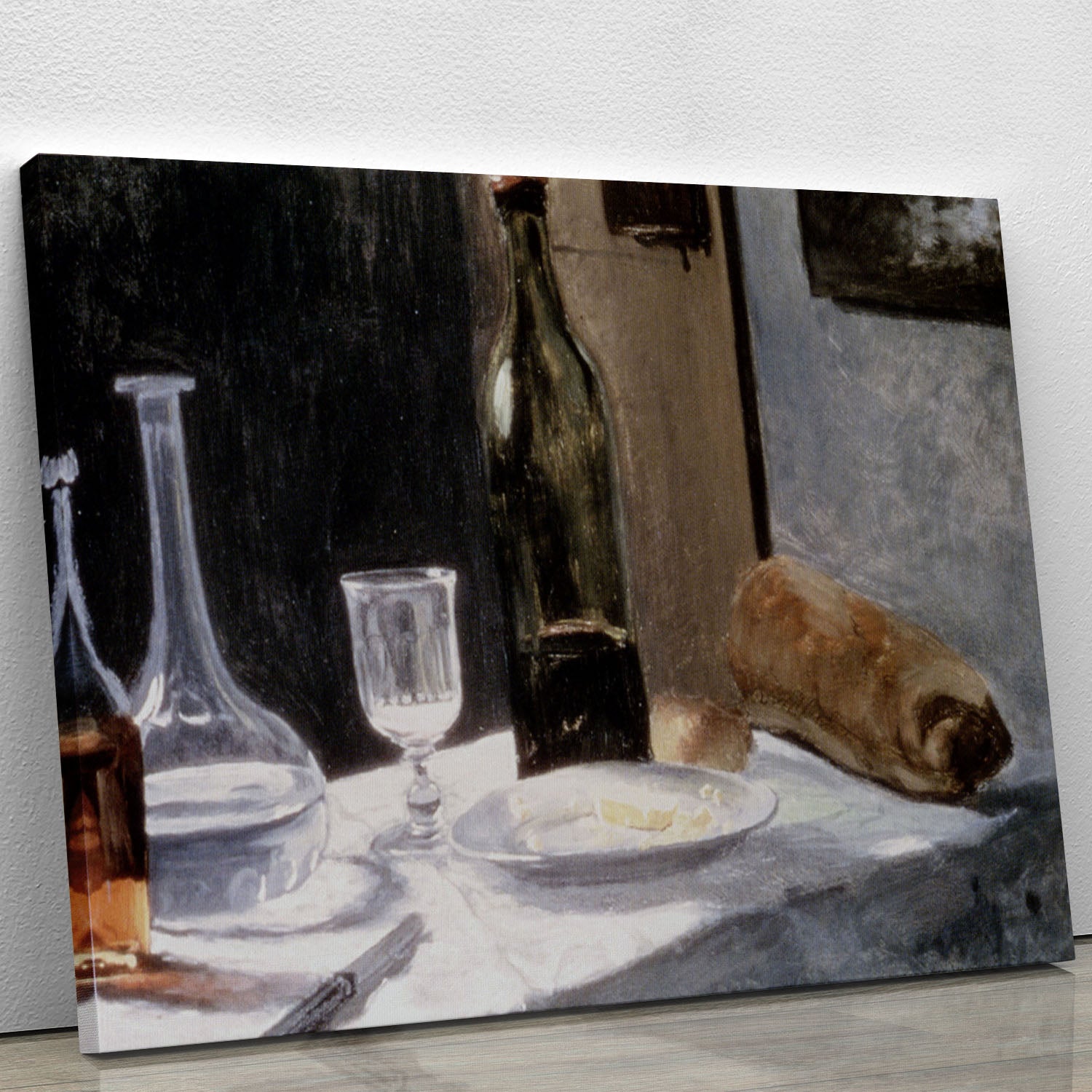Still Life With Bottles by Monet Canvas Print or Poster - Canvas Art Rocks - 1