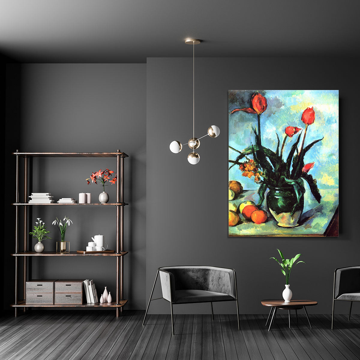 Still Life vase with Tulips by Cezanne Canvas Print or Poster - Canvas Art Rocks - 5