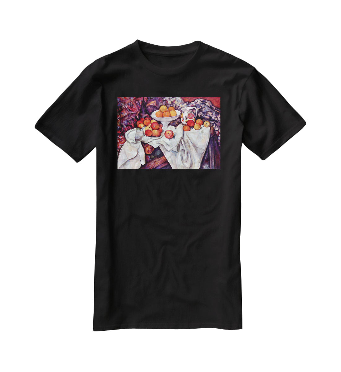 Still Life with Apples and Oranges by Cezanne T-Shirt - Canvas Art Rocks - 1