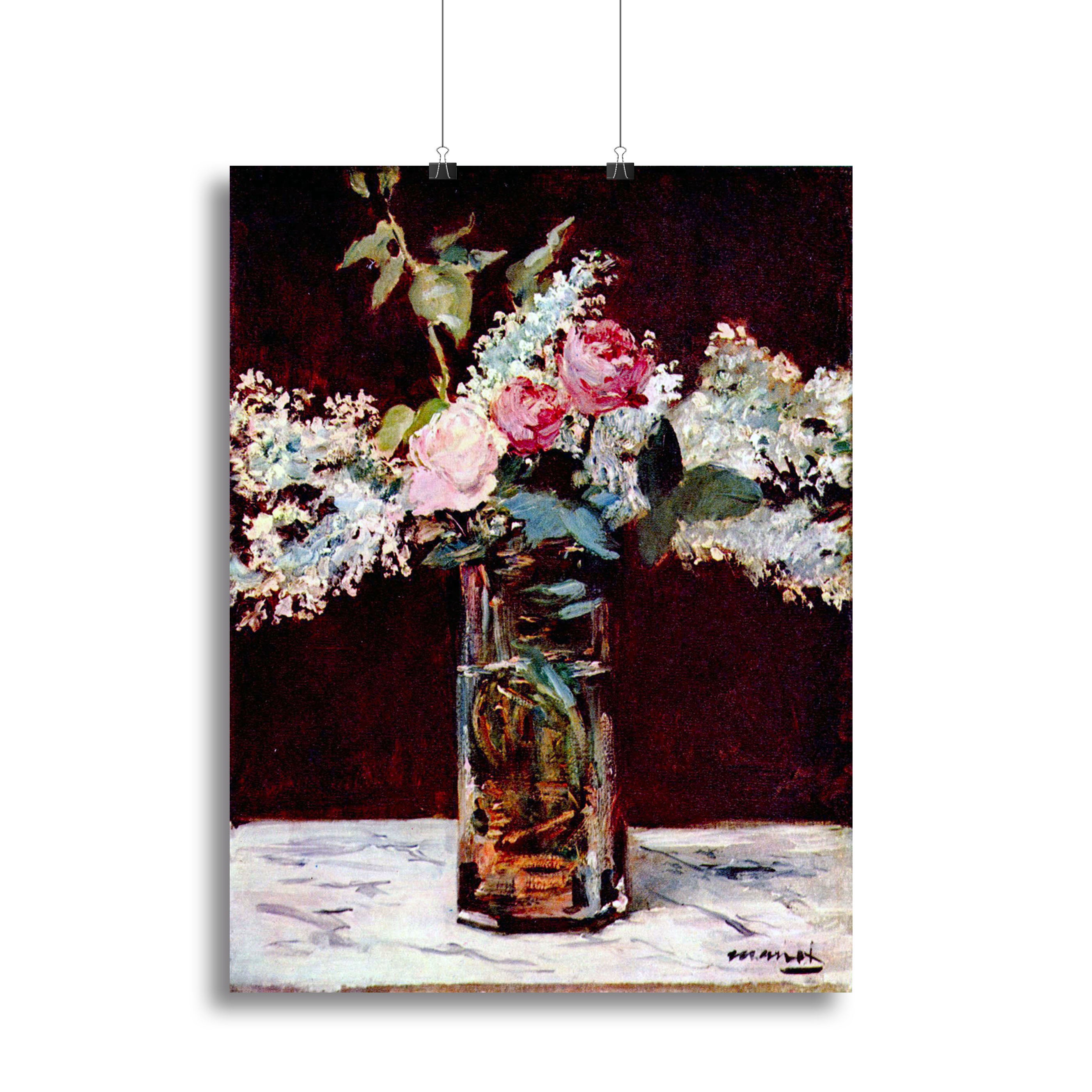 Still life lilac and roses by Manet Canvas Print or Poster - Canvas Art Rocks - 2