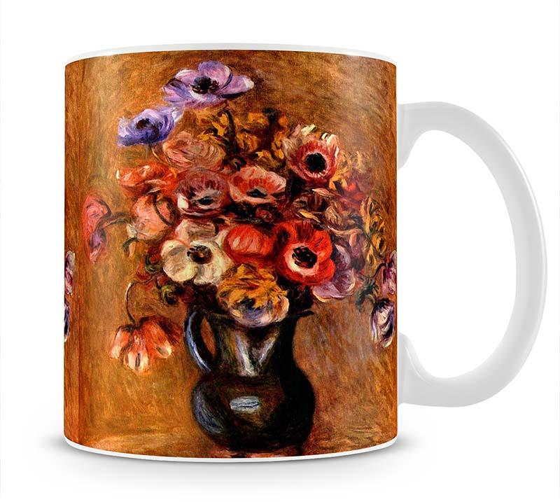 Still life with anemones by Renoir Mug - Canvas Art Rocks - 1