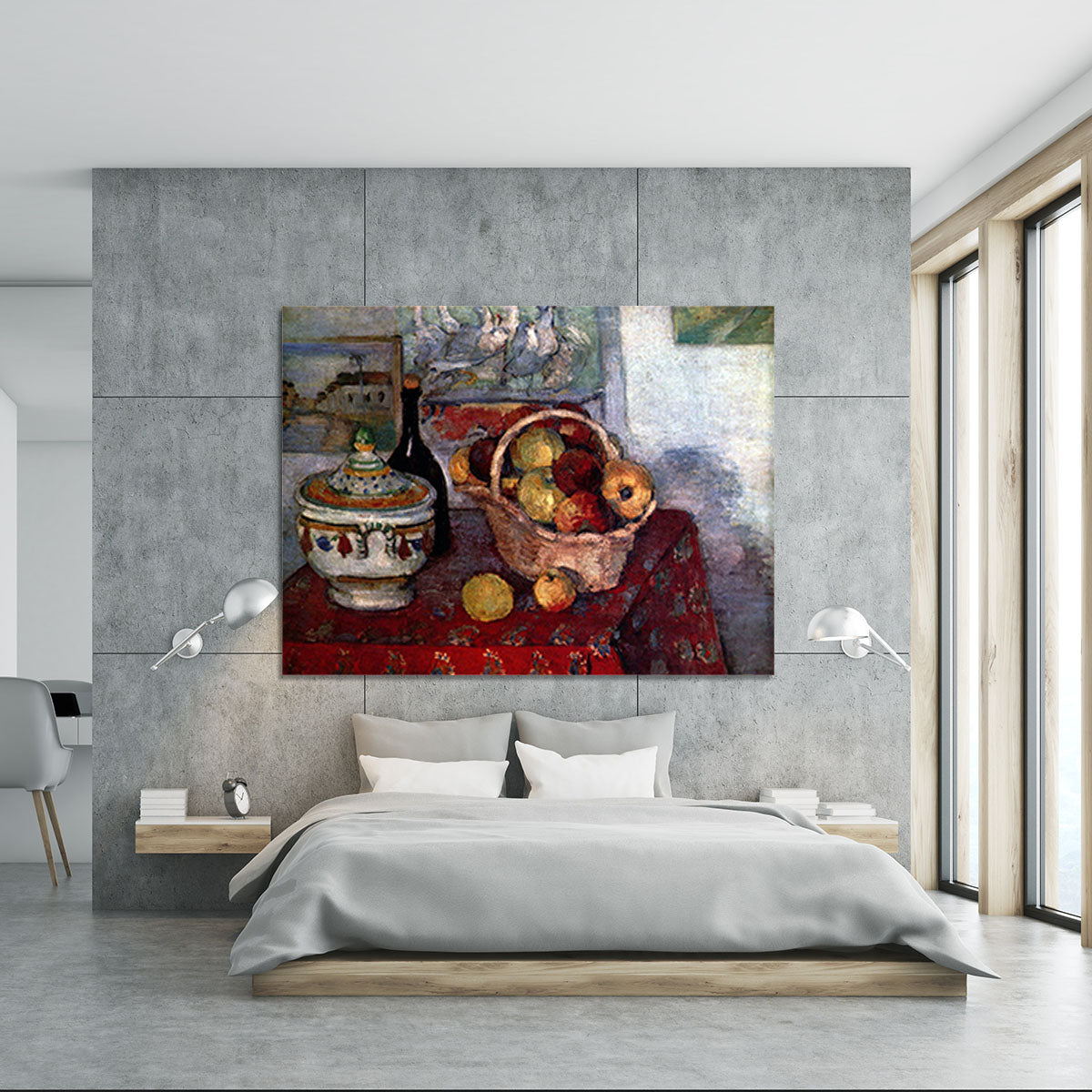 Still life with soup tureen by Cezanne Canvas Print or Poster - Canvas Art Rocks - 5