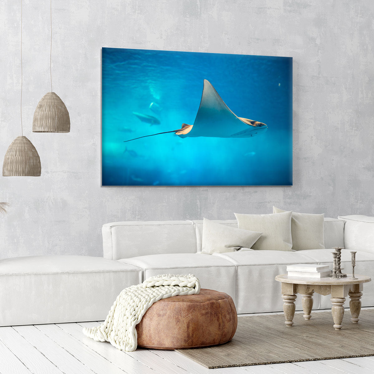 Stingray in the aquarium Canvas Print or Poster - Canvas Art Rocks - 6