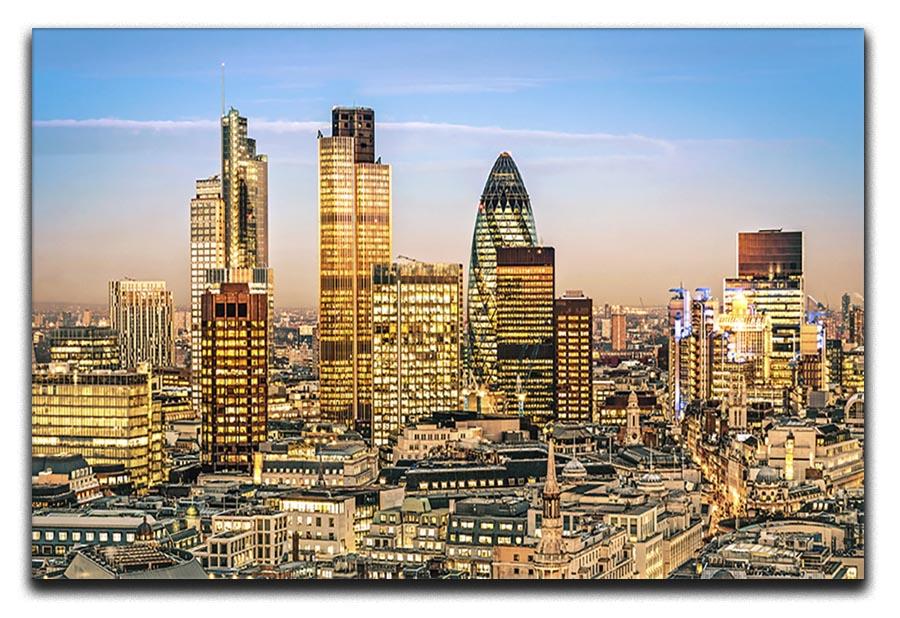 Stock Exchange Tower and Lloyds of London Canvas Print or Poster - Canvas Art Rocks - 1