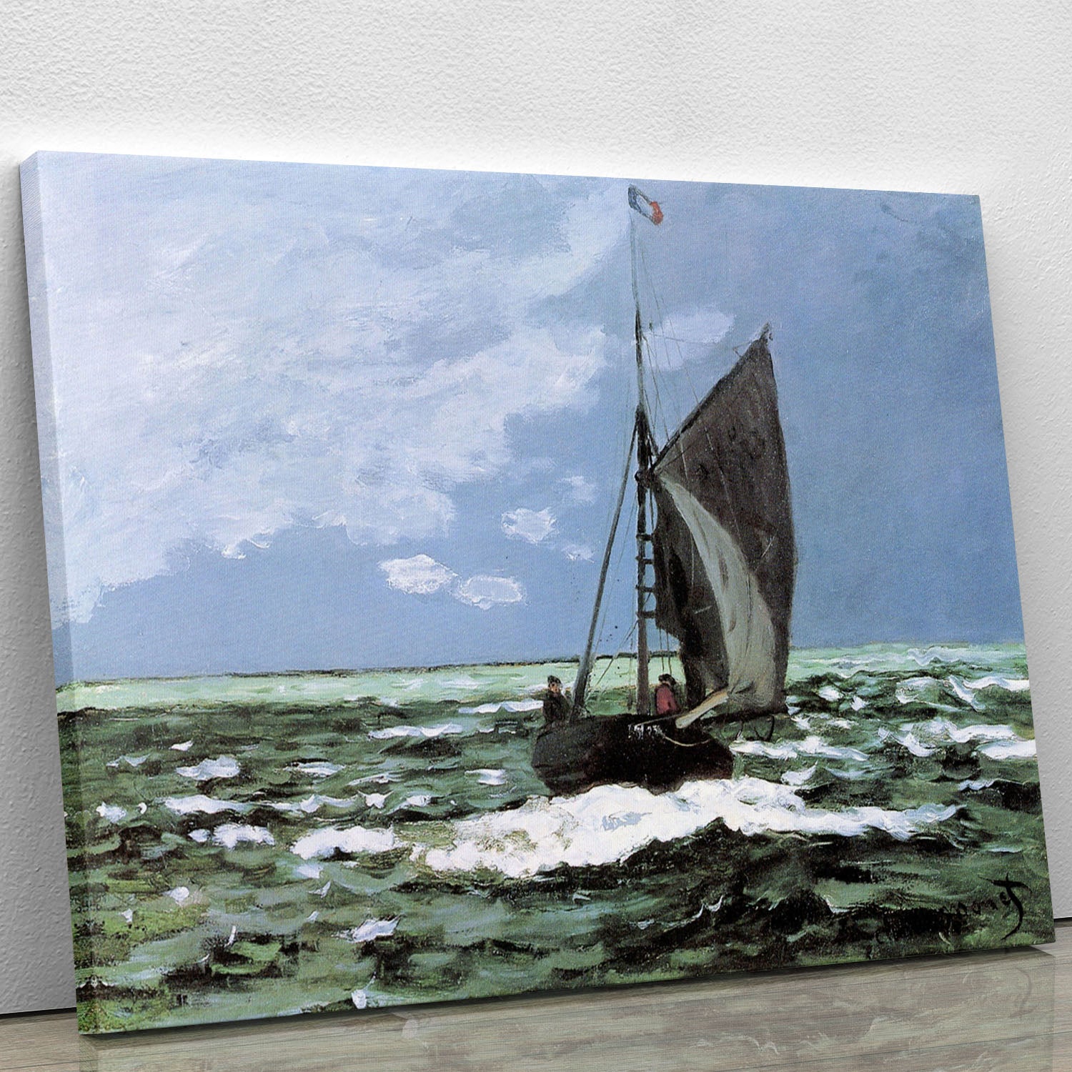 Storm by Monet Canvas Print or Poster - Canvas Art Rocks - 1