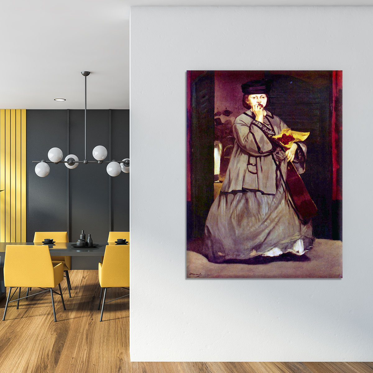 Street singer by Manet Canvas Print or Poster - Canvas Art Rocks - 4