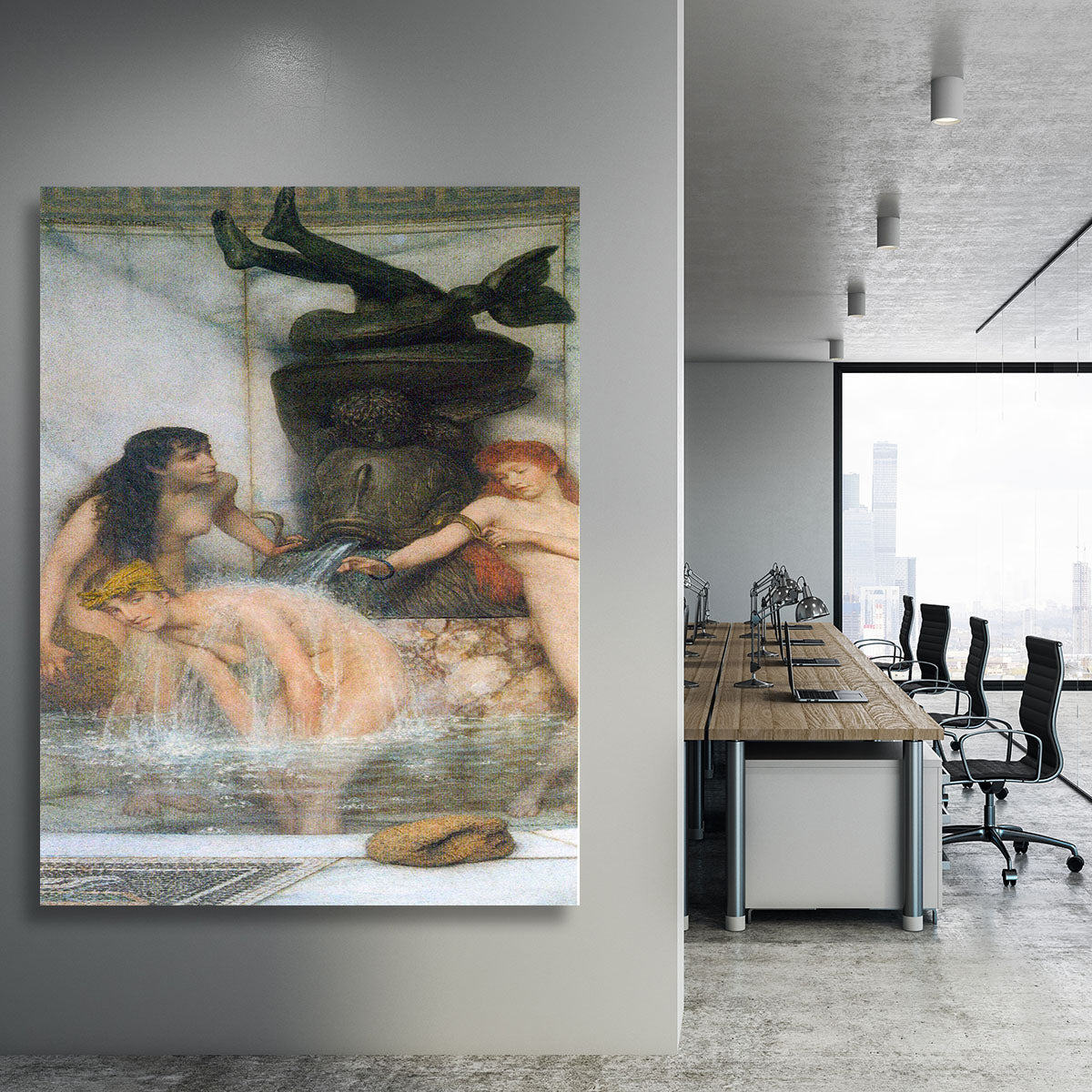 Strigilis and sponges by Alma Tadema Canvas Print or Poster - Canvas Art Rocks - 3