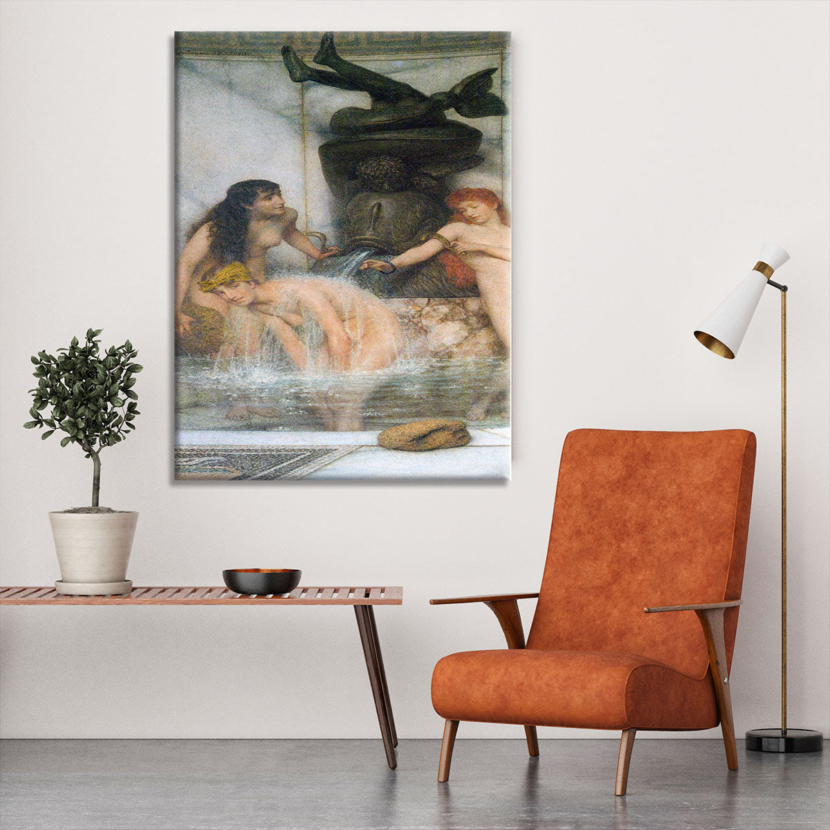 Strigilis and sponges by Alma Tadema Canvas Print or Poster - Canvas Art Rocks - 6