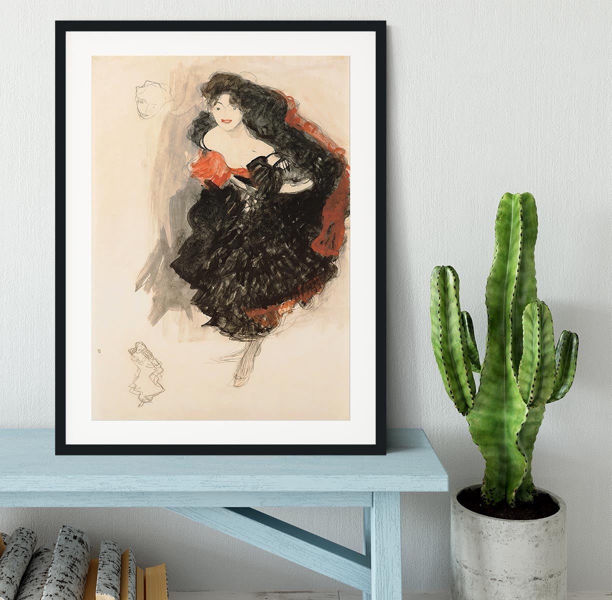 Study for Judith II by Klimt Framed Print - Canvas Art Rocks - 1