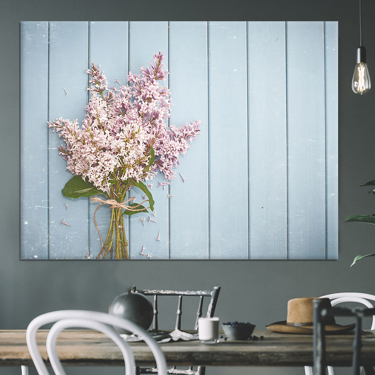Summer gentle bouquet of lilac flowers Canvas Print or Poster - Canvas Art Rocks - 3