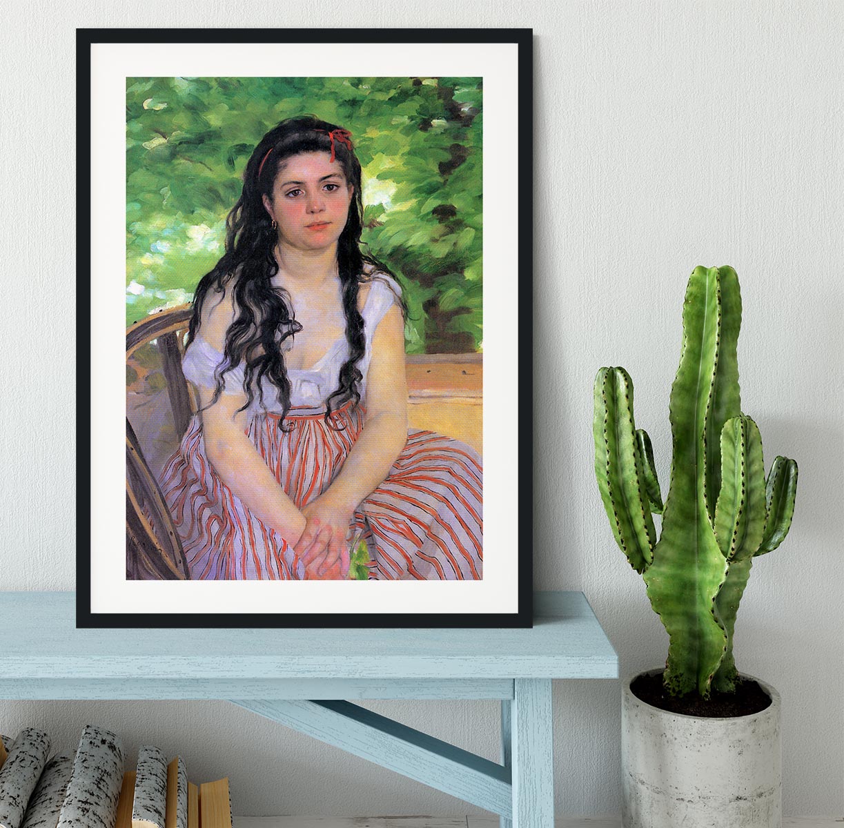 Summertime study by Renoir Framed Print - Canvas Art Rocks - 1