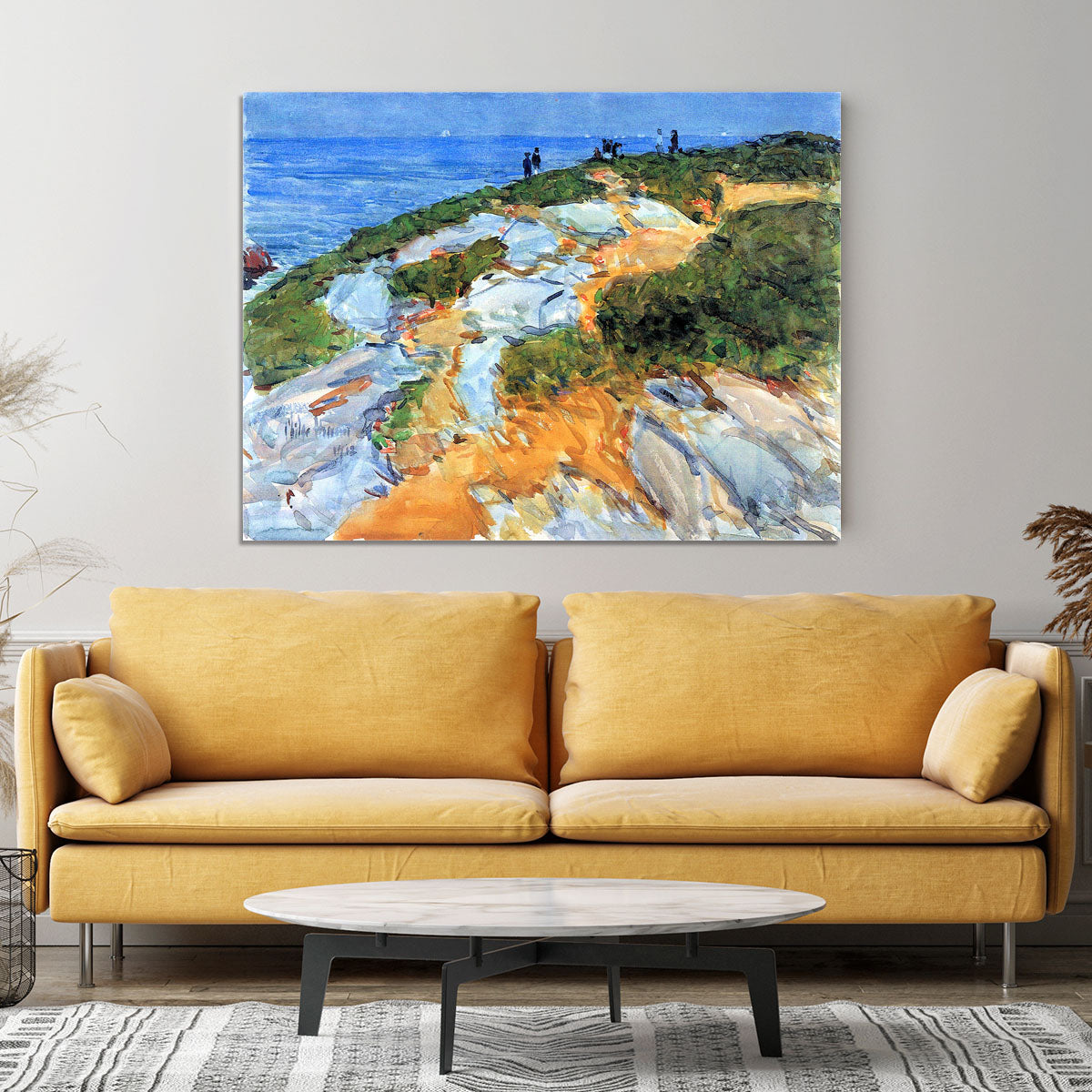 Sunday morning Appledore by Hassam Canvas Print or Poster - Canvas Art Rocks - 4