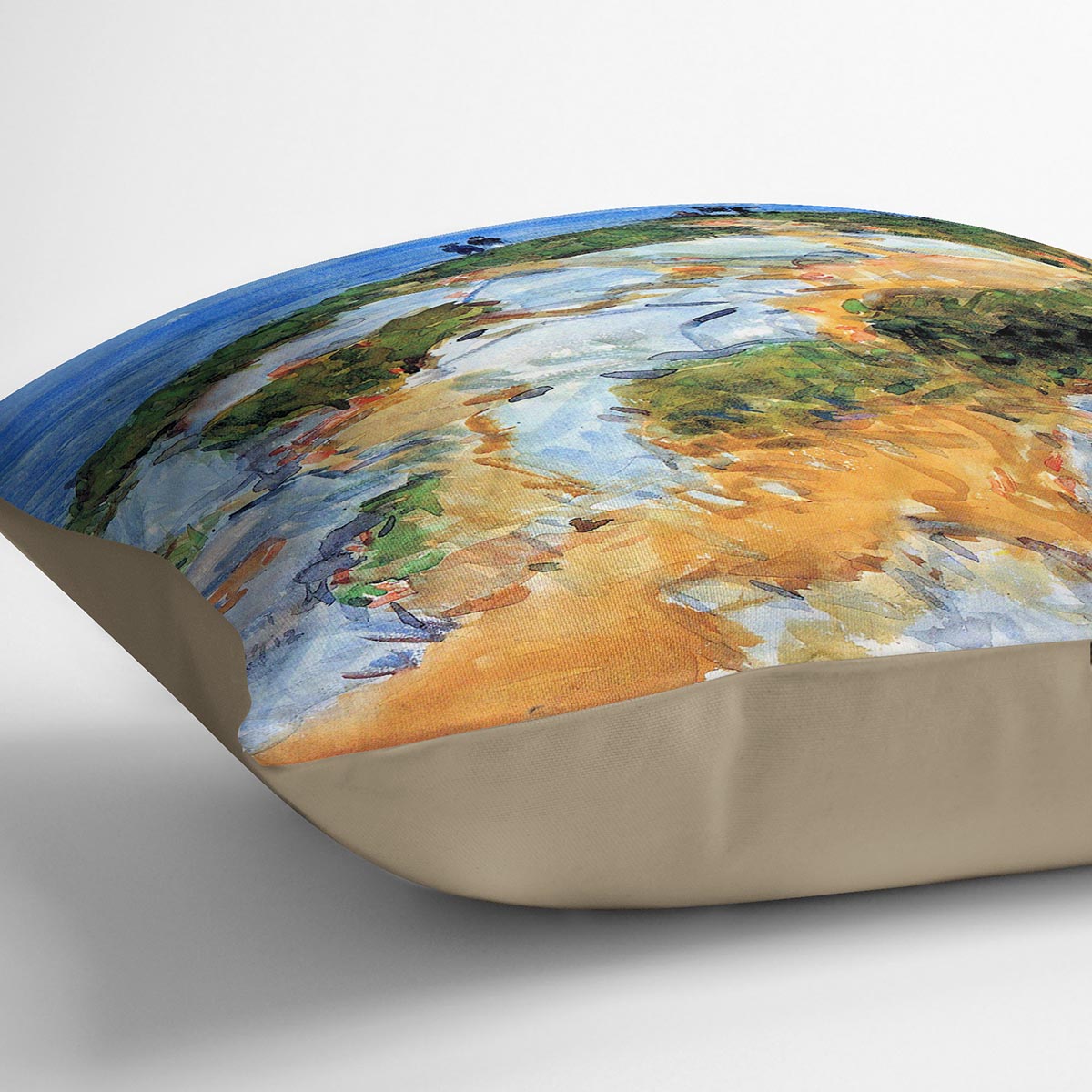 Sunday morning Appledore by Hassam Cushion - Canvas Art Rocks - 2