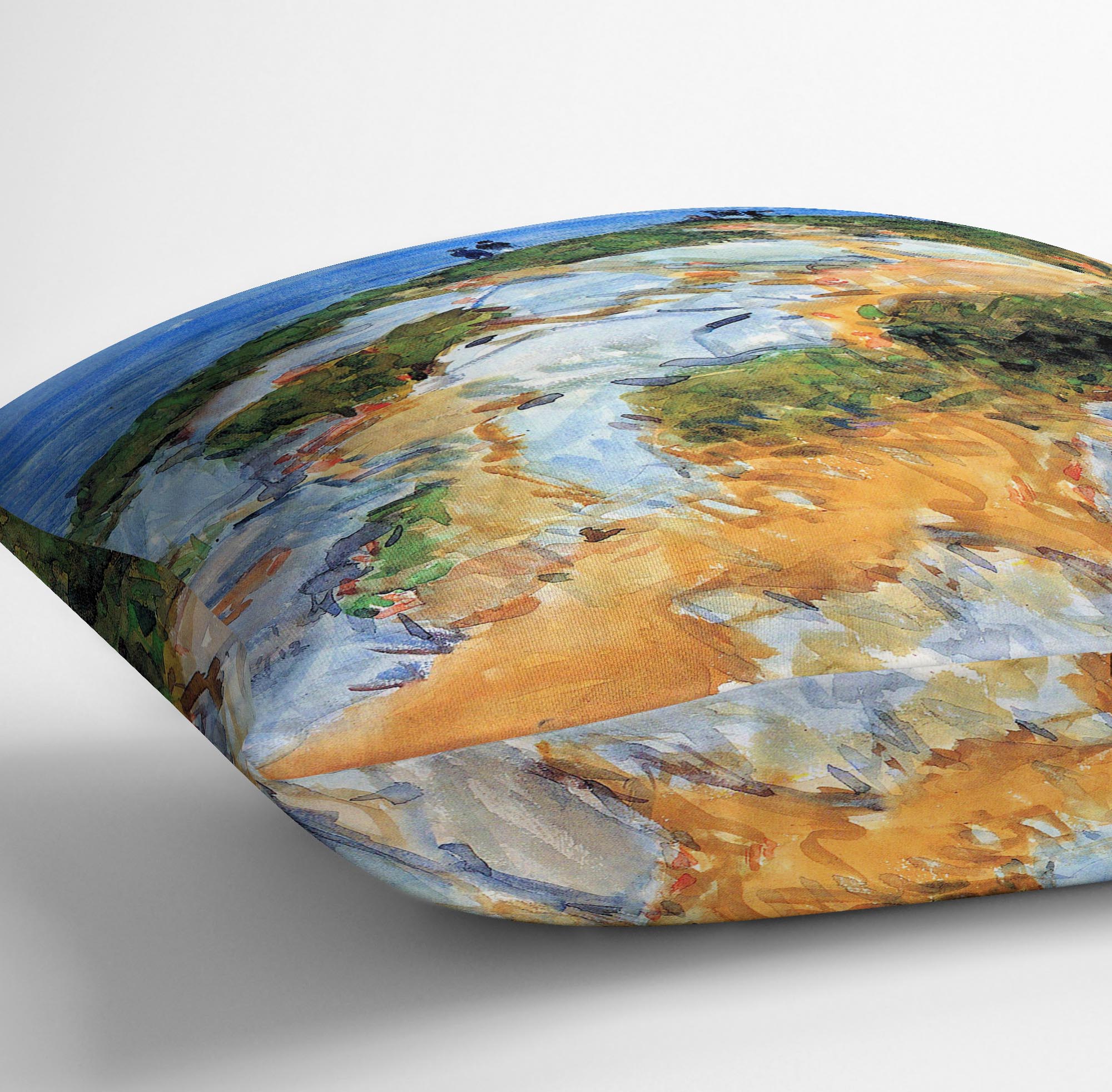 Sunday morning Appledore by Hassam Cushion - Canvas Art Rocks - 3