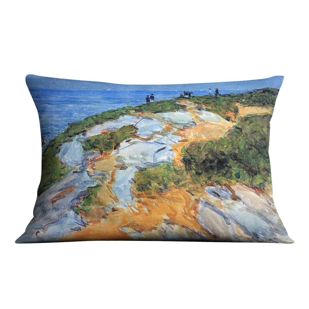 Sunday morning Appledore by Hassam Cushion - Canvas Art Rocks - 4