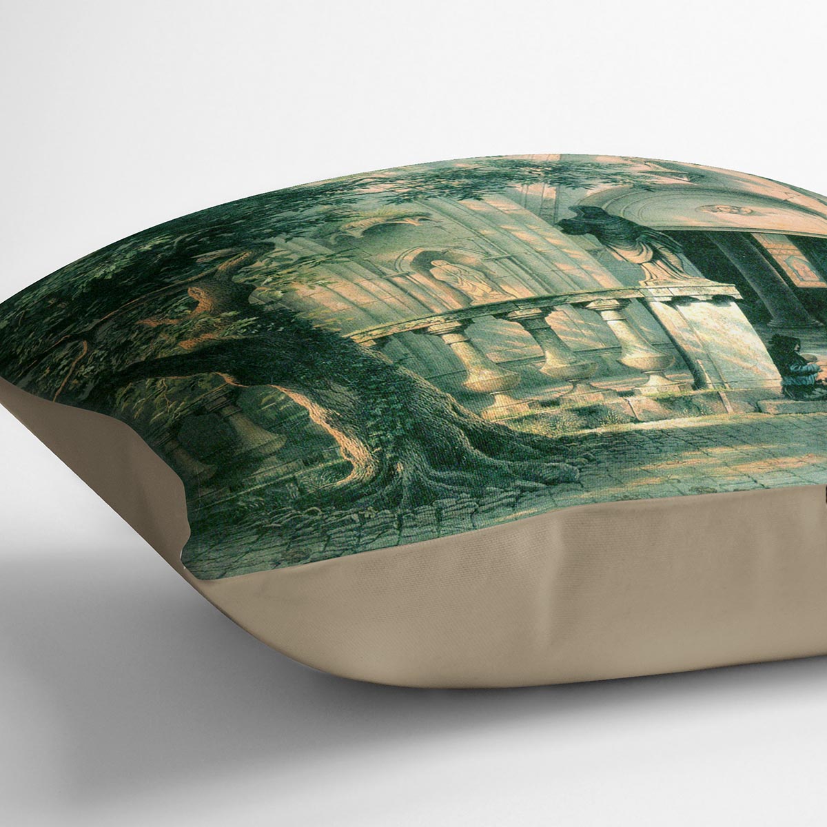 Sunlight and Shadow by Bierstadt Cushion - Canvas Art Rocks - 2